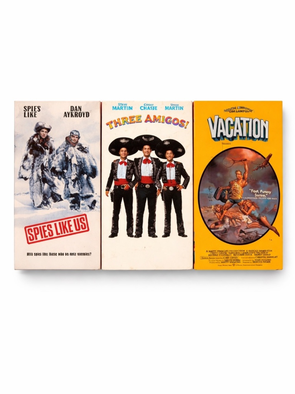 Chevy Chase VHS Bundle 🎬 Spies Like Us, Three Amigos & Vacation